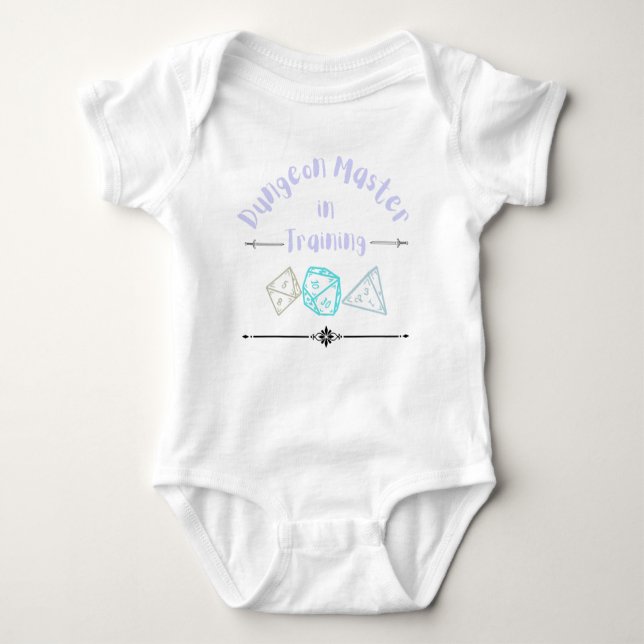 DnD Baby - Dungeon Master in Training T Shirt (Framsida)