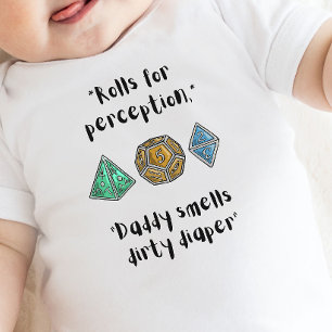 DnD Baby- Roll for Perception smutsblaper T Shirt