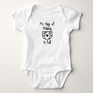 Dnd Baby Shirt - "Min Holding-bag är Fullt" T