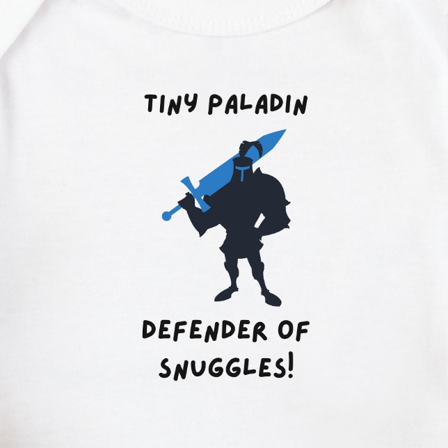 DnD Baby - Tiny Paladin Defender of Snuggles T Shirt (Skapare uppladdad)