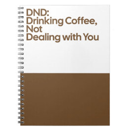 DND Drinking Coffee Notebook Anteckningsbok