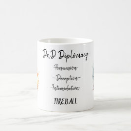 DnD Dungeons and Dragons diplomacy Coffee Mugg