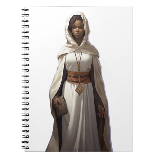 DnD Female Cleric Anteckningsbok (Framsidan)