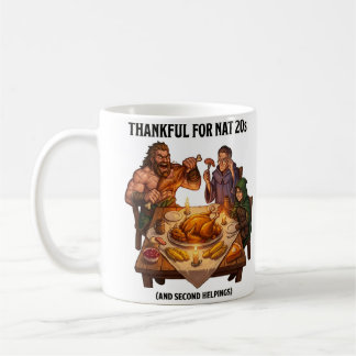 DnD-fest med drakar på Thanksgiving Kaffemugg