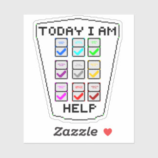 DND-justeringsdiagram Klistermärken