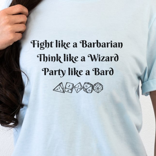 DnD Shirt - Barbarian Wizard Bard T (Skapare uppladdad)