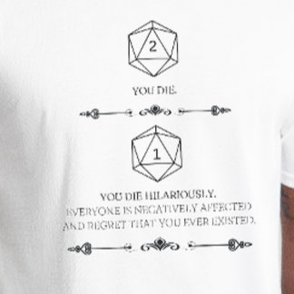 DnD Shirt - Nat 1 du Die Hilarious T