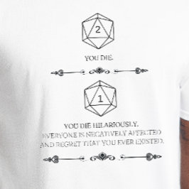 DnD Shirt - Nat 1 du Die Hilarious T Shirt