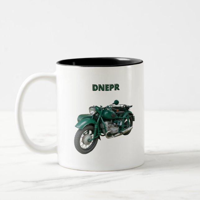 Dnepr Motorcykel Två-Tonad Mugg (Vänster)