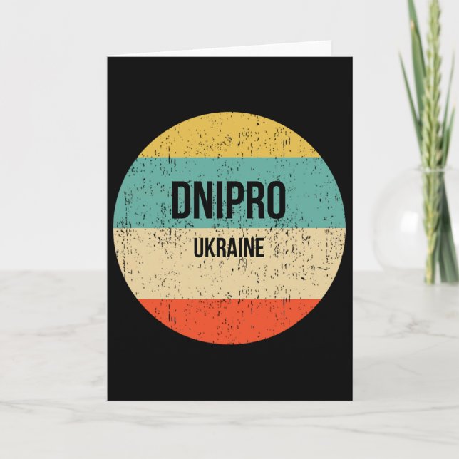 Dnipro Ukraina 3  Kort (Framsida)