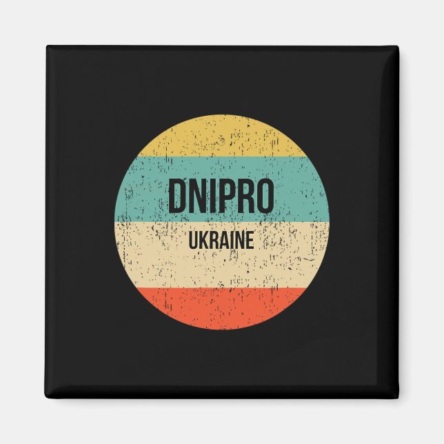 Dnipro Ukraina 3  Magnet (Framsidan)