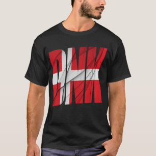 DNK - Danmark Flagga T Shirt