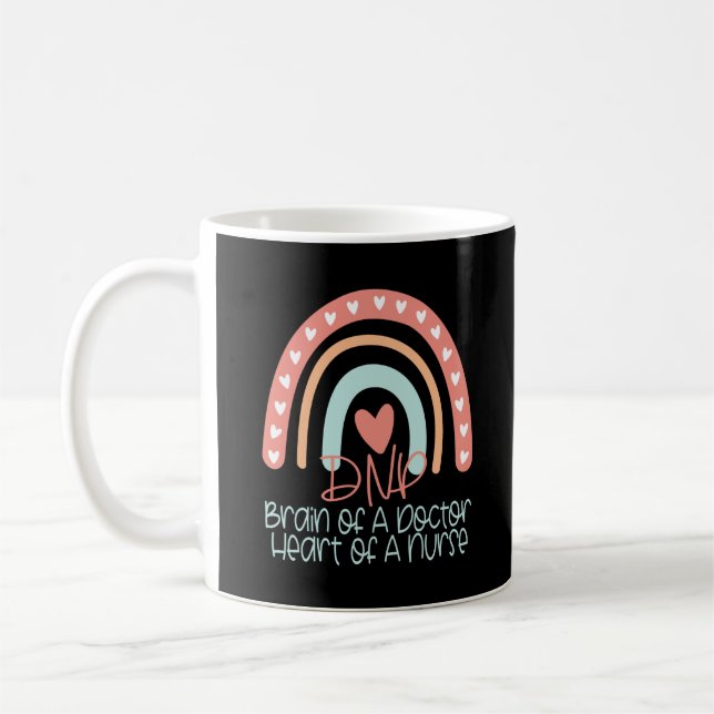 DNP Doktor av sjuksköterskepraxis Boho Rainbow  Kaffemugg (Vänster)