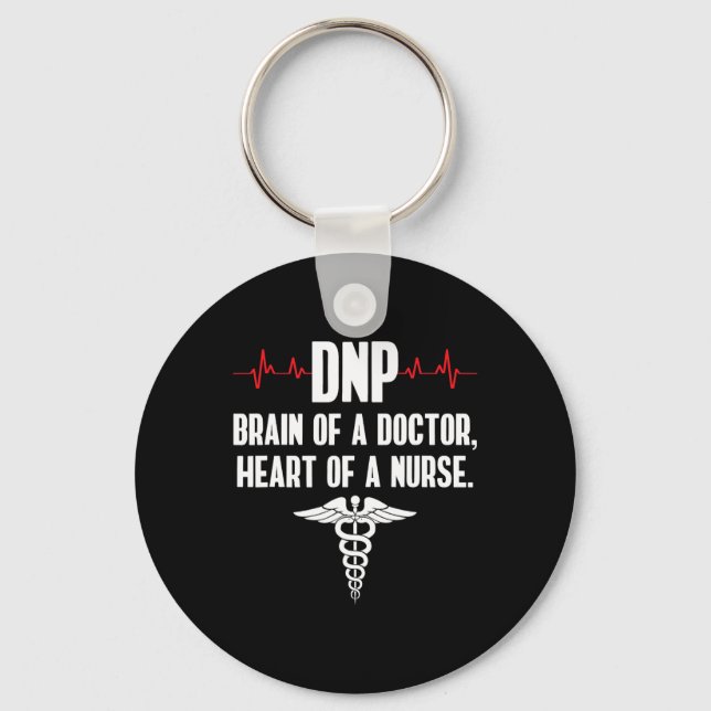 Dnp Doktor i sjuksköterskeyrket Brain Rn Nurse Da1 Nyckelring (Framsida)