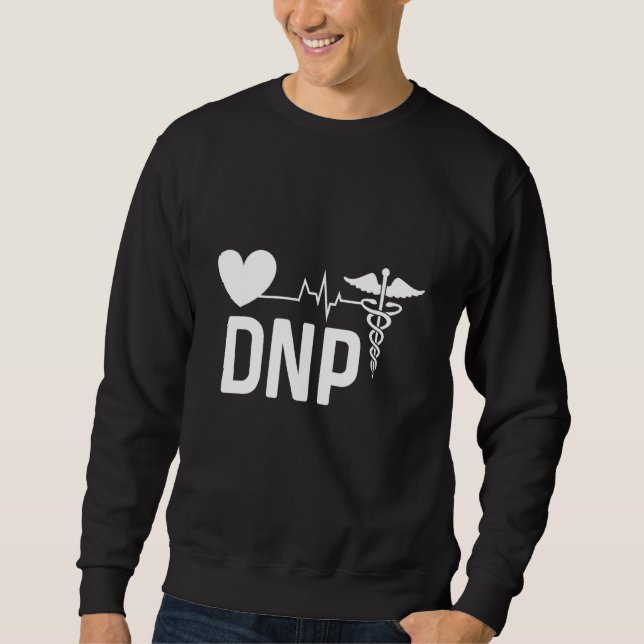 Dnp Doktor of Nursing Practice Rn Nurse 3 Lång Ärmad Tröja (Framsida)