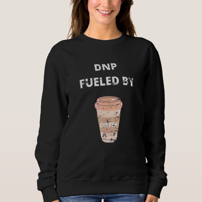 Dnp Doktorsprogram I Omvårdnad Drivs Av Kaffe Retr T Shirt (Framsida)