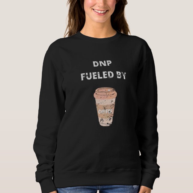 Dnp Doktorsprogram I Omvårdnad Drivs Av Kaffe Retr T Shirt (Framsida)