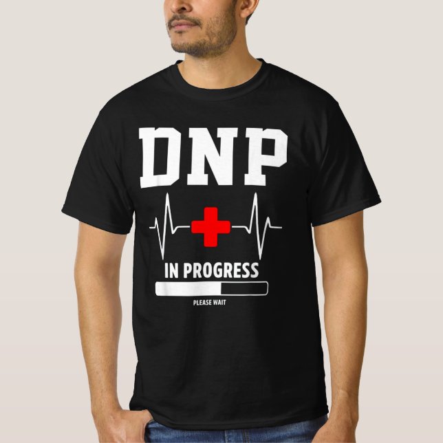 Dnp studenten doktor om sjuksköterskeverksamhet t shirt (Framsida)