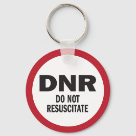 DNR återupplivas inte medicinskt Nyckelring