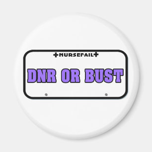 DNR eller pank registreringsskylt Magnet