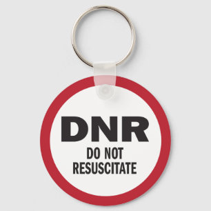 DNR Resuscitate inte läkarundersökning Nyckelring