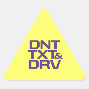 DNT TXT & DRV TRIANGELFORMAT KLISTERMÄRKE
