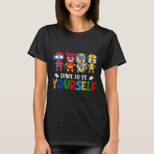 Dö att bli er egen Autism Awareness Superheroys 1 T Shirt