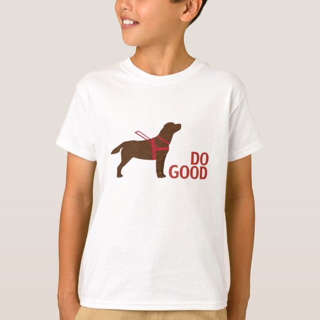 Do Bra - Service Hund - Chocolate Lab T-shirt (Framsida)