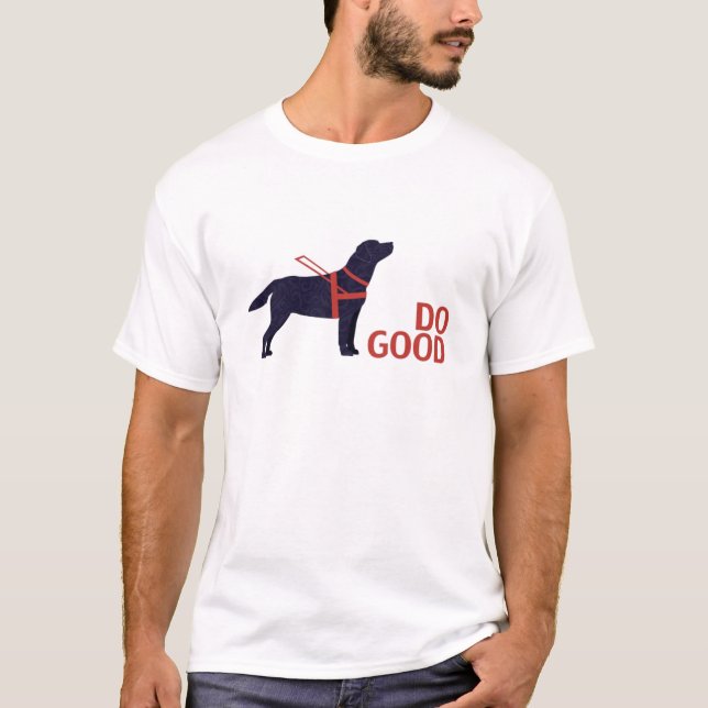 Do Bra - Service Hund - Svart lab T Shirt (Framsida)