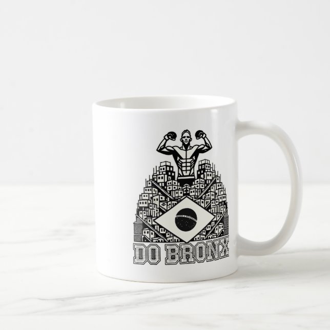 Do Bronx Favela Mma Bjj Kickboxing Muay Thai Boxin Kaffemugg (Höger)