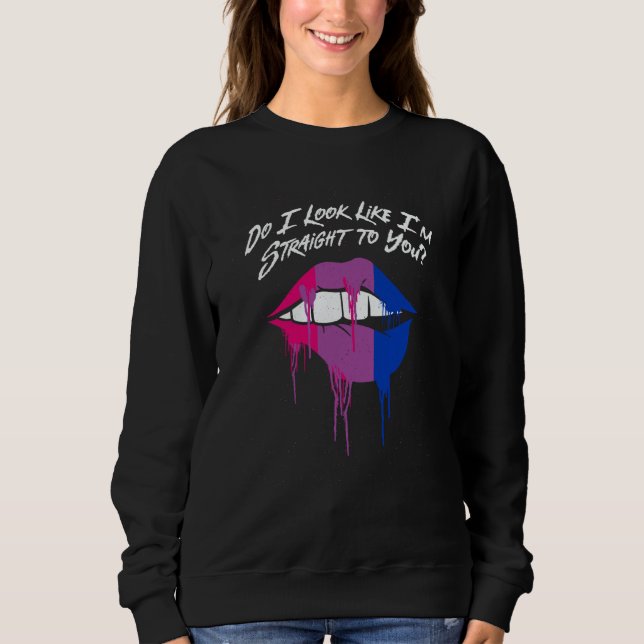 Do I Look Straight to You Bisexual LGBTQ Bi Pride T Shirt (Framsida)