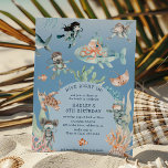 Dö in i Äventyr Kids Beach Birthday Inbjudningar<br><div class="desc">Dö in i den mest oförglömliga födelsedagsfesten med dessa beundransvärda,  strandtematiska inbjudningar! Med klara vattenfärgsscener,  vackra havslevande varelser och löftet om snorkeling och dyka roligt blir din lilla stora dag prat om stranden. Vänta inte,  låt äventyr börja!</div>