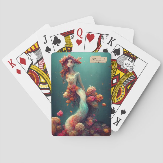 Dö in i en magisk verkstad casinokort (Baksidan)