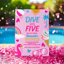 Dö in i fem Bassäng Party-födelsedagsstjuren