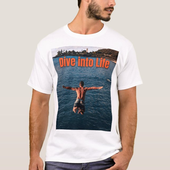 Dö in i livet - Bort med Äventyr! T Shirt (Framsida)