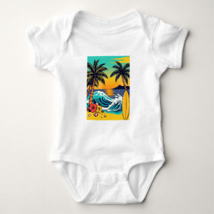 Dö in i sommaren med vibranta strandviber! t shirt