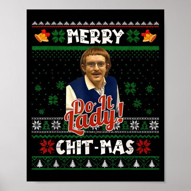 Do It Funny Chit-mas Christmas Meme  Poster (Framsidan)