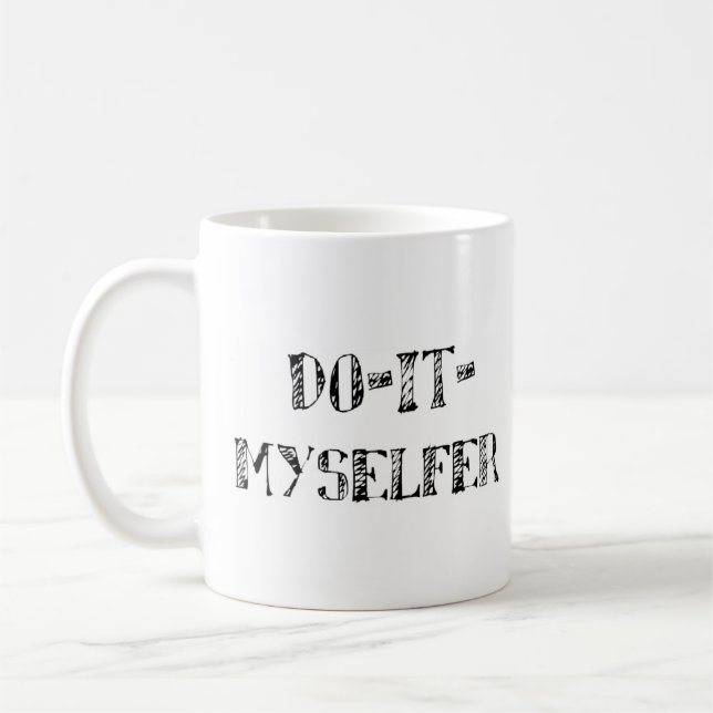 do-it-myselfer kaffemugg (Vänster)