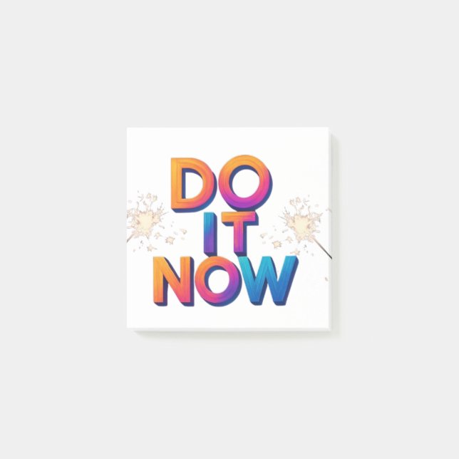 Do It Now Motivational Post-it Notes – Action Remi Block (Framsida)