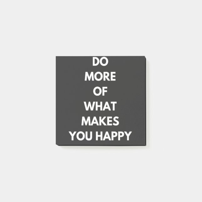 do more of what makes you happy post-it block (Framsida)