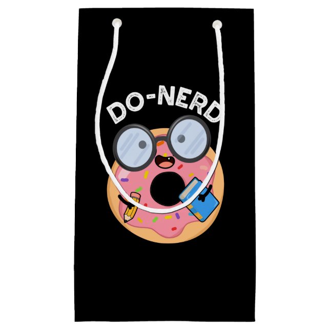 Do-nerd Funny Nerdy Donut Pun Mörk BG (Framsidan)