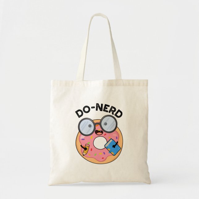 Do-nerd Funny Nerdy Donut Pun Tygkasse (Framsidan)