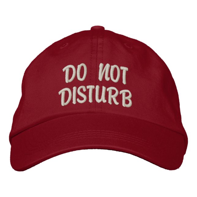 "Do Not Disturb" Gym Hat Broderad Keps (Framsida)