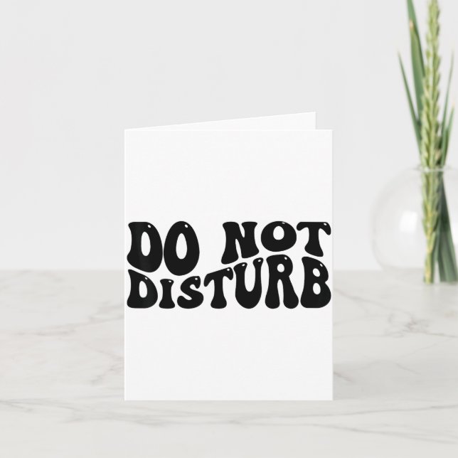 Do Not Disturb  Kort (Framsida)