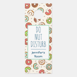 Do Nöt Disturb Pun Donut Mönster
