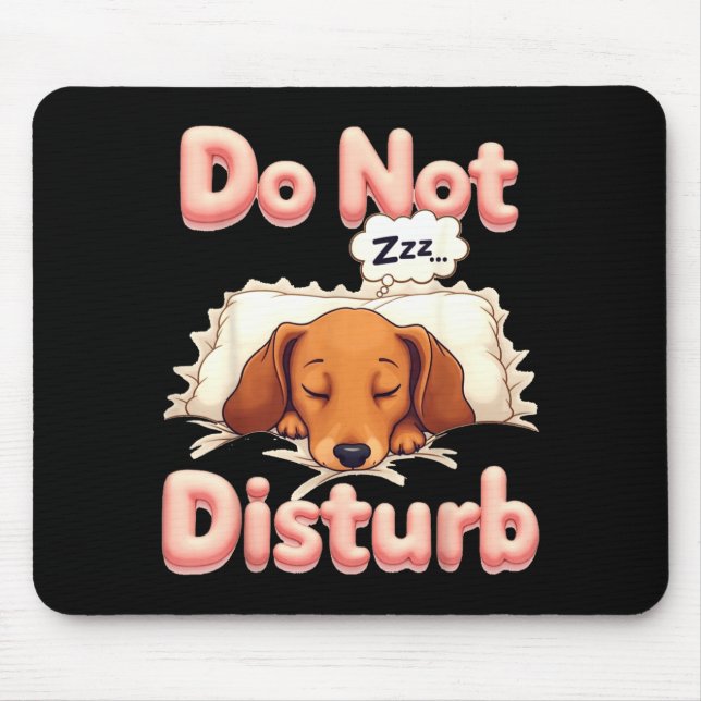 Do Not Disturb Wiener Dog Funny Dachshund Pajamas  Musmatta (Framsidan)