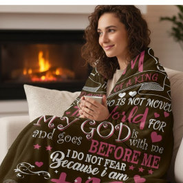 Do Not Fear" Religious Fleece Blanket