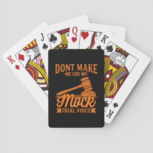 Do Not Make Lawyer Use My Mock Trial Voice Casinokort (Baksidan)