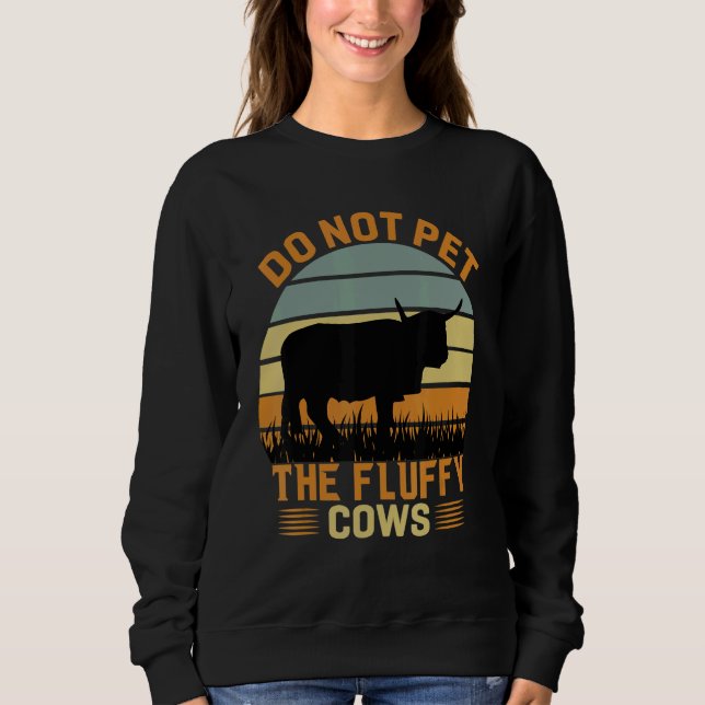 Do Not Pet The Fluffy Cows Bison_3 T Shirt (Framsida)