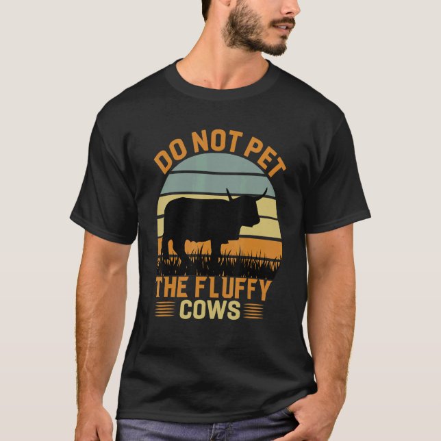 Do Not Pet The Fluffy Cows Bison_3 T Shirt (Framsida)